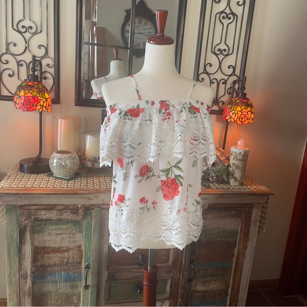Floral Off The Shoulder Top